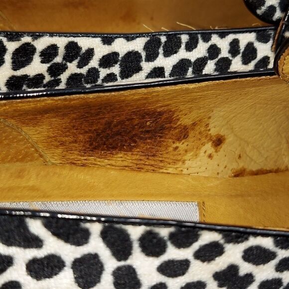Vintage Doll Factory Animal Print Heeled Loafer 8 - Picture 10 of 12
